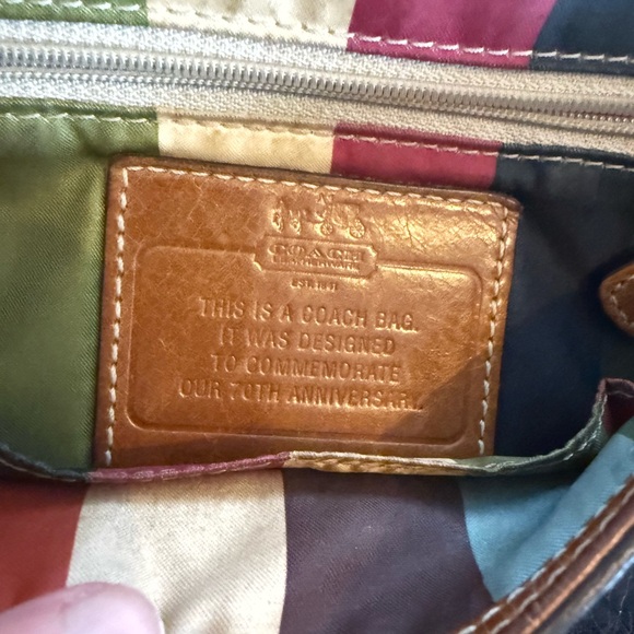 Vintage Coach 70th Anniversary Nautical Leather Crossbody Bag - Picture 14 of 16